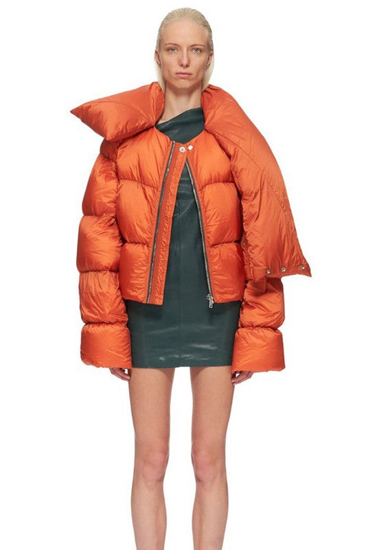 Sexy Long Sleeve Puffer Jacket