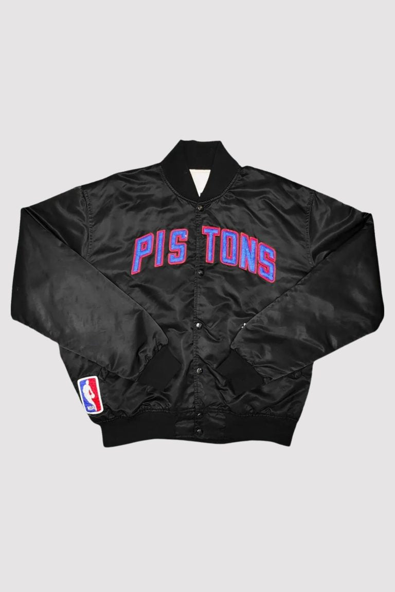 80’s Detroit Pistons Black Varsity Jacket