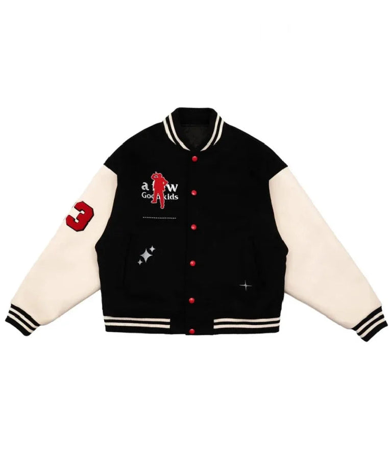 A Few Good Kids CEO Baseball Varsity Black Jacket