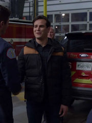 Blake Gallo Chicago Fire Black Puffer Jacket