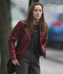 Alexandra Bank Of Dave Leather Jacket