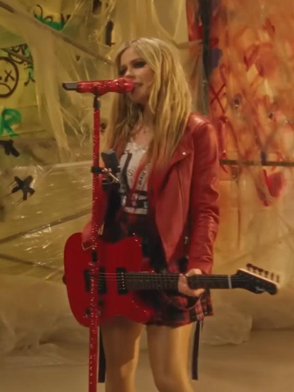 Avril Lavigne Bite Me Leather Jacket