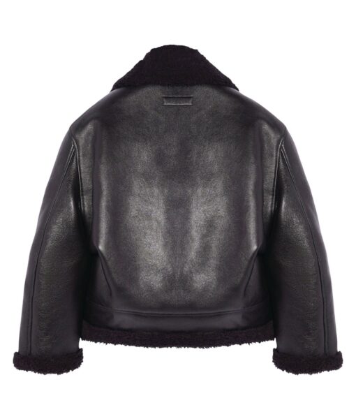 Bad Bunny Black Shearling Jacket