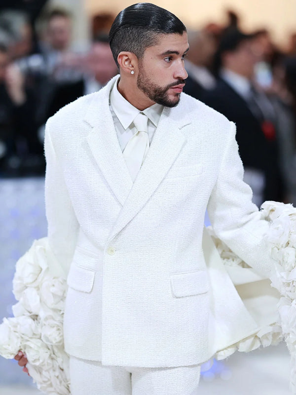 Bad Bunny Met Gala 2023 Backless Suit