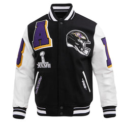 Baltimore Ravens Mashup Varsity Jacket