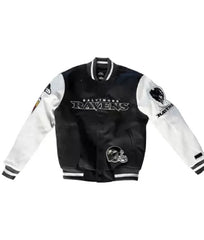 Bartel Baltimore Ravens Nfl Black Varsity Jacket With Patches