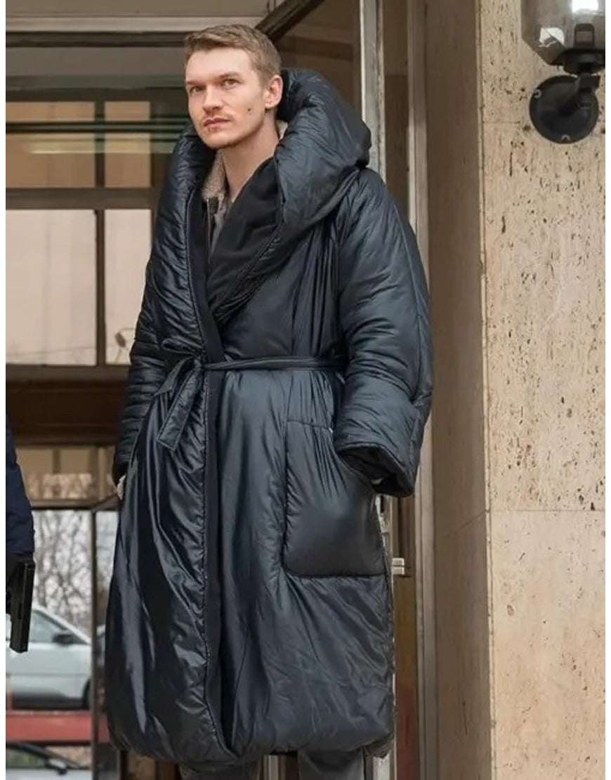 April X 2024 Connor Storrie Black Long Coat