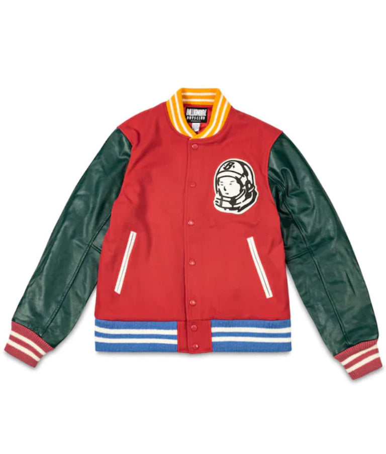 Billionaire Boys Club Red And Green Letterman Jacket