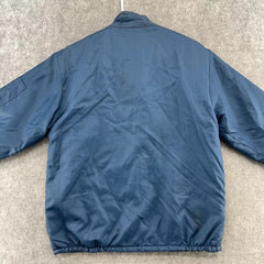 Blue Vintage Ford Mustang Racing Satin Jacket