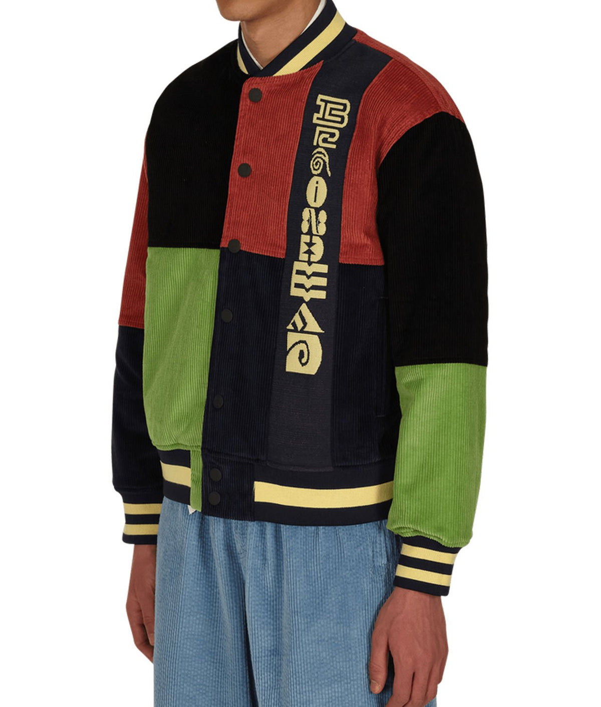 Brain Dead Patchwork Letterman Jacket