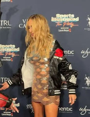 Brittany Mahomes Sports Illustrated Party Bomber Jacket