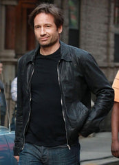 Californication Hank Moody Season 7 Black Leather Jacket