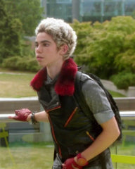 Cameron Boyce Descendants Black And Red Leather Vest