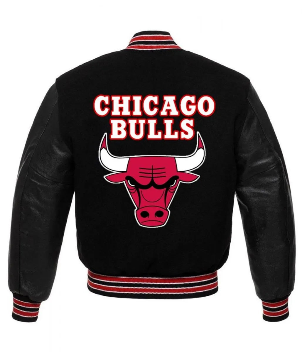 Chicago Bulls Letterman Baseball Jacket