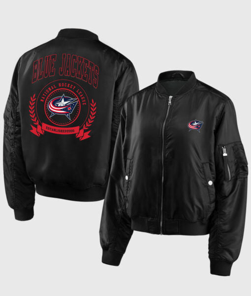 Columbus Black Bomber Varsity Jacket