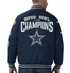 Dallas Cowboys 5 Time Super Bowl Champion Jacket