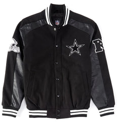 Dallas Cowboys Black Quicksnap Varsity Jacket