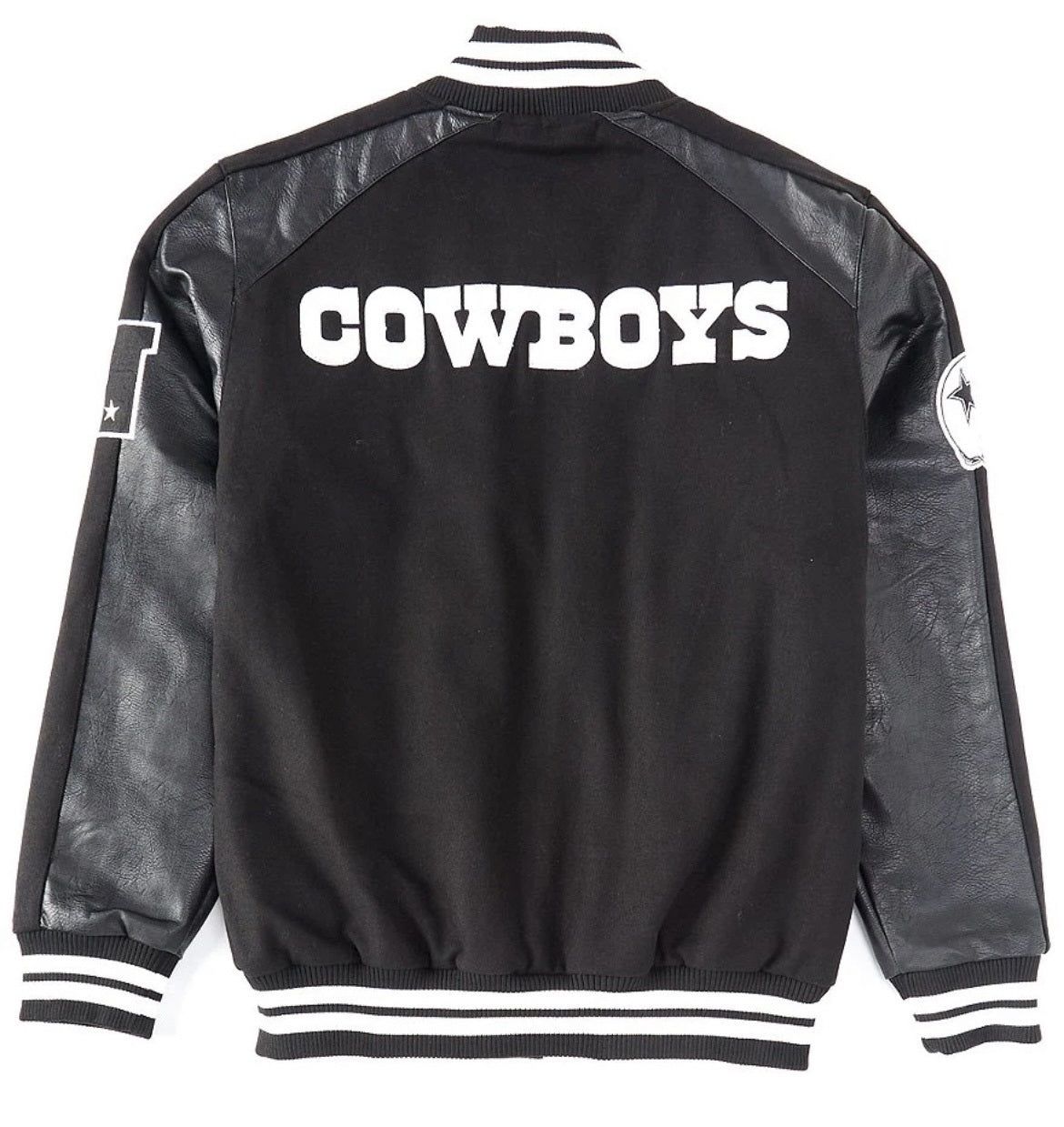 Dallas Cowboys Black Quicksnap Varsity Jacket