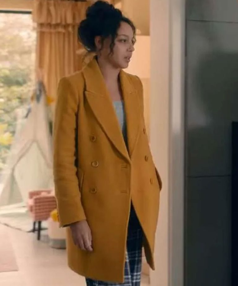 Fool Me Once S01 Eva Finn Yellow Wool Coat