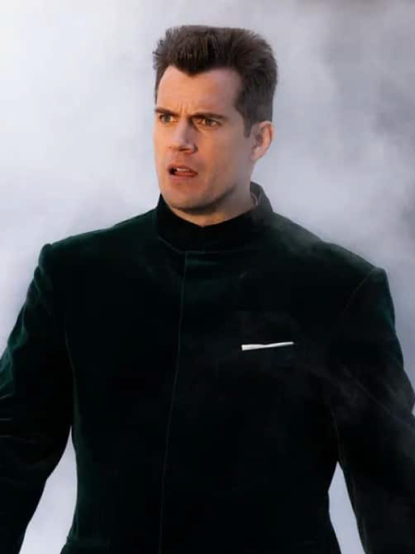 Argylle 2024 Henry Cavill Green Coat