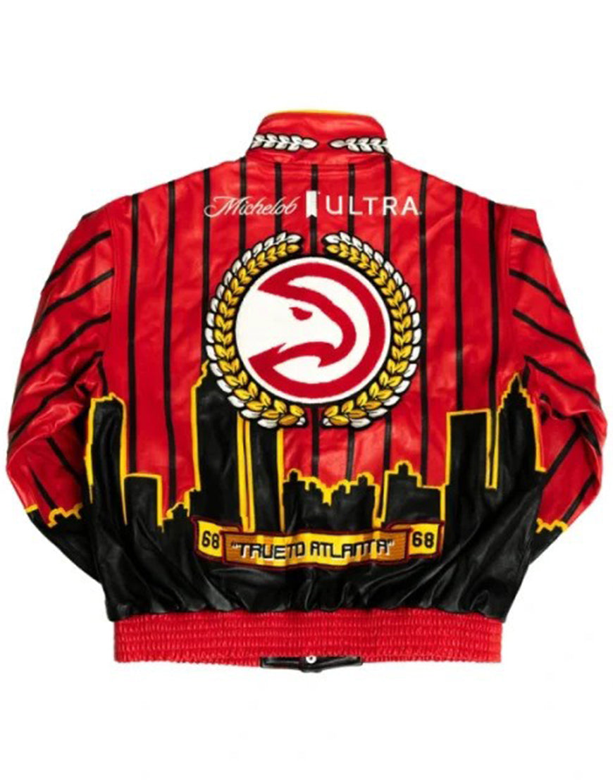 Atlanta Hawks Vegan Leather Jacket