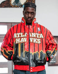 Atlanta Hawks Vegan Leather Jacket