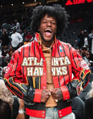 Atlanta Hawks Vegan Leather Jacket