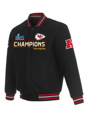 Chiefs Super Bowl Lvii Champions Full-zip Black Jacket