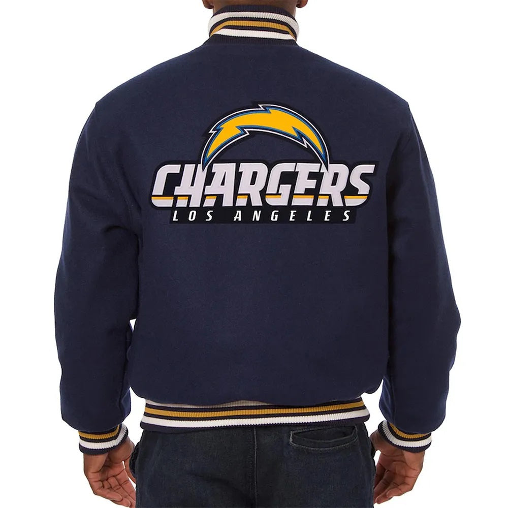 LA Chargers Blue Wool Varsity Jacket