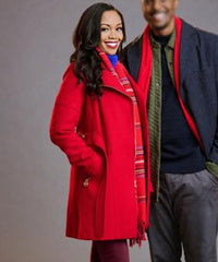 Christmas with a Kiss Mishael Morgan Red Jacket