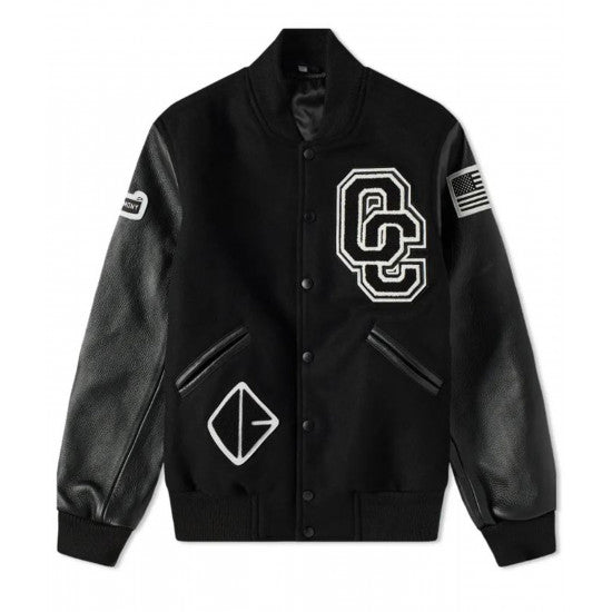 Opening ceremony varsity black jacket