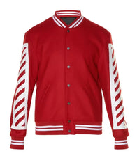 Off-White Red Varsity Jacket