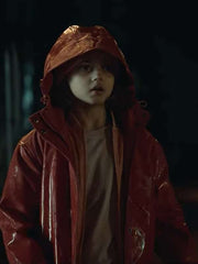 Charlie The Signal Red Hooded Jacket