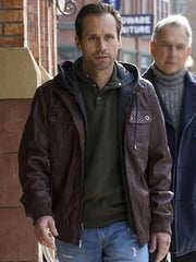 Bodie Whitman NCIS Brown Leather Jacket