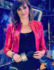 Battlebots S01 Alison Haislip Red Cropped Jacket