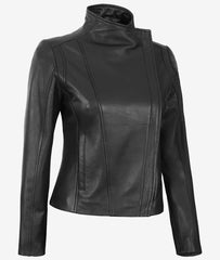 Arezoo Women's Black Real Leather Jacket