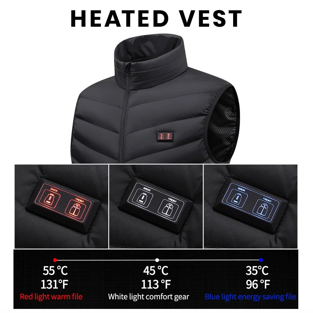 Heated Vest For Women with Battery Pack Included - Windproof Water Resistant Puffer Style