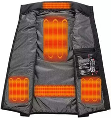 Men's Heated Vest with Battery Pack - Water Resistant