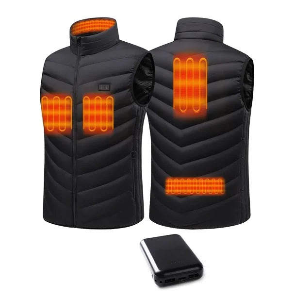 Men's Heated Vest with Battery Pack - Water Resistant