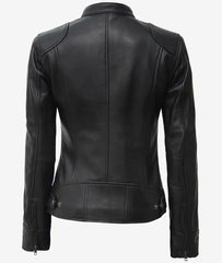 Women's Real Leather Black Premium Biker Jacket