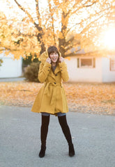 Jillian Harris x Joe Fresh Mustard Wool Coat