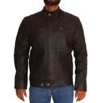 Men Motorcycle Leather Jacket