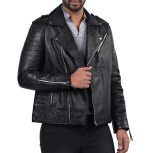 Boda Skins Biker Real Leather Jacket For Men’s