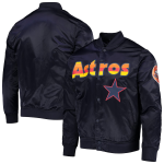 Men's Houston Astros Pro Standard Navy Full-Snap Jacket