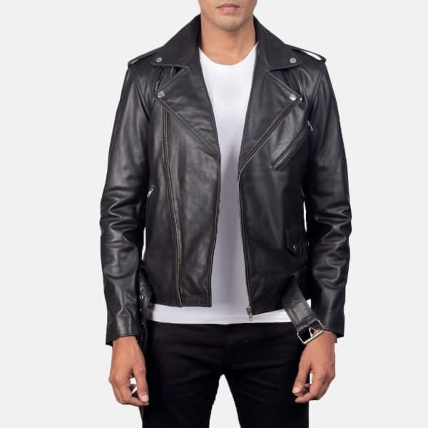 Mens Stylish Black Leather Jacket